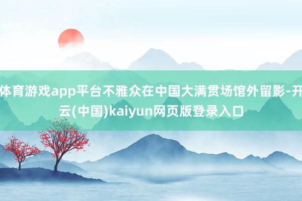 体育游戏app平台不雅众在中国大满贯场馆外留影-开云(中国)kaiyun网页版登录入口